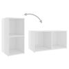 vidaXL Ensemble de meubles TV 6 pcs Blanc brillant Bois d'ing&eacute;nierie