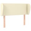 vidaXL T&ecirc;te de lit avec oreilles Cr&egrave;me 103x23x78/88 cm Similicuir
