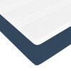 vidaXL Cadre de lit ottoman avec matelas bleu 90x200 cm tissu