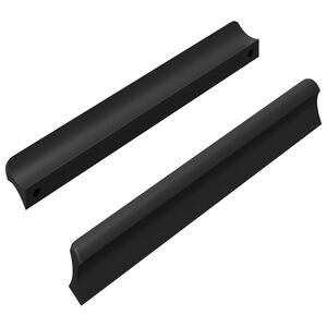 vidaXL Poign&eacute;e 2 pcs Noir 106 x 7,4 x 15,5 mm Aluminium