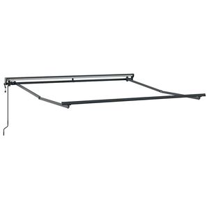 vidaXL Cadre d'auvent R&eacute;glable Anthracite 3 x 2,5 m Acier