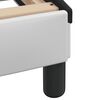 vidaXL Cadre de lit Viana avec LED sans matelas blanc et noir 200x200 cm