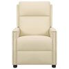 vidaXL Fauteuil de massage Cr&egrave;me Similicuir