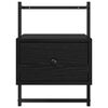 vidaXL Cabinet de chevet Ch&ecirc;ne noir 35 x 30 x 51 cm Bois d'ing&eacute;nierie