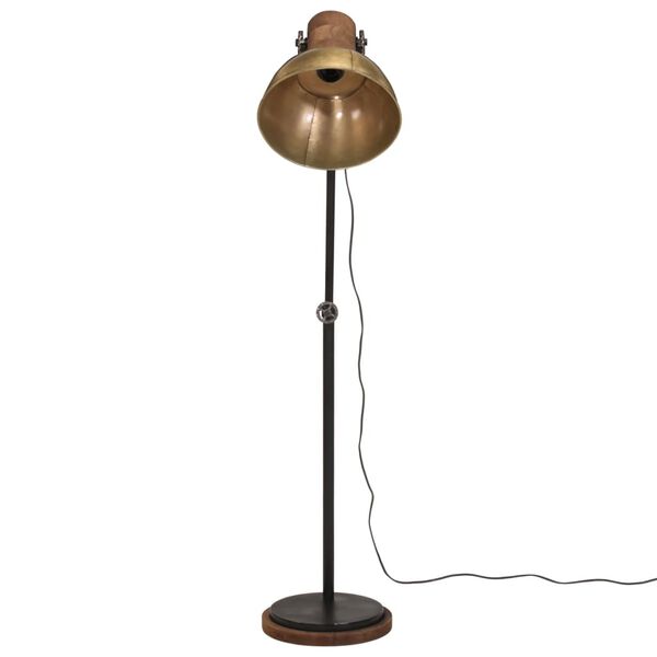 vidaXL Lampadaire 25 W laiton antique 30x30x100-150 cm E27