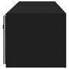 vidaXL Meubles TV muraux avec lumi&egrave;res LED 2 pcs noir 80x35x31 cm