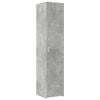 vidaXL Buffet haut gris b&eacute;ton 40x42,5x185 cm bois d'ing&eacute;nierie