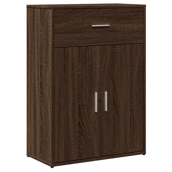 vidaXL Buffet ch&ecirc;ne marron 60x30x84 cm bois d'ing&eacute;nierie