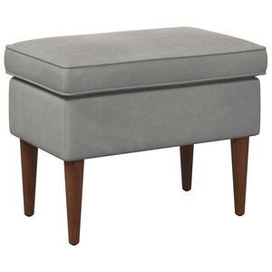 vidaXL Pouf Gris clair 55 x 35 x 41 cm Velours