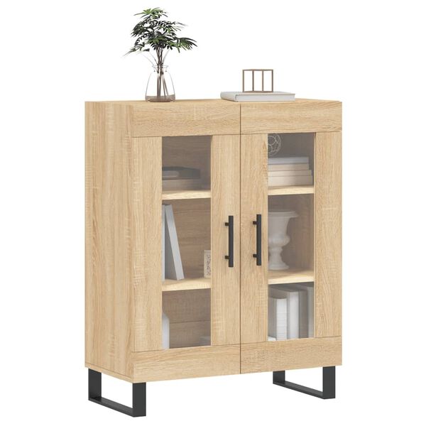 vidaXL Buffet ch&ecirc;ne sonoma 69,5x34x90 cm bois d'ing&eacute;nierie
