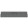 vidaXL Lit avec rangement et matelas Gris fonc&eacute; 90 x 190 cm Polyester