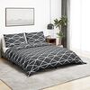 vidaXL Ensemble de housse de couette Gris 225x220 cm Coton