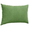 vidaXL Coussins de canap&eacute; 2 pcs Vert clair 60 x 40 cm