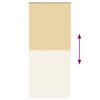 vidaXL Store enrouleur occultant 124,4 x 230 cm, largeur du tissu 120 cm, beige