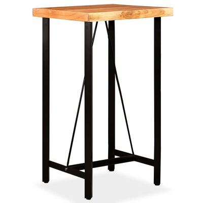 vidaXL Table de bar Bois massif d'acacia 60x60x107 cm