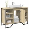 vidaXL Armoire lavabo de salle de bain ch&ecirc;ne sonoma 91x35x60 cm