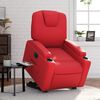vidaXL Fauteuil inclinable &eacute;lectrique rouge similicuir