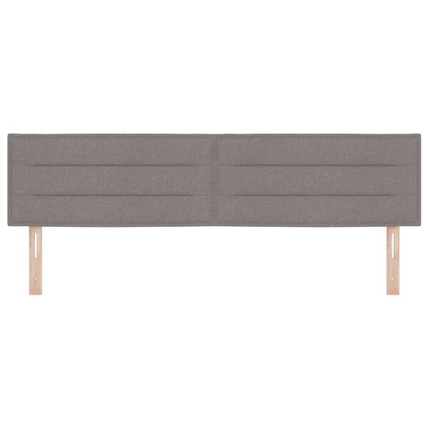 vidaXL T&ecirc;te de lit avec t&ecirc;te de lit Taupe 180 cm Cuir synth&eacute;tique