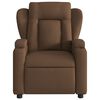 vidaXL Fauteuil inclinable &eacute;lectrique Marron Tissu