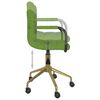 vidaXL Chaises pivotantes &agrave; manger lot de 2 vert clair velours