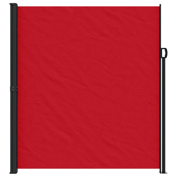 vidaXL Auvent lat&eacute;ral r&eacute;tractable rouge 220x600 cm