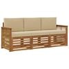 vidaXL Ensembles de canap&eacute;s 3 pc Bois d'Acacia Massif