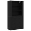 vidaXL Haut Armoire Ch&ecirc;ne noir 80 x 33 x 150 cm Bois d'ing&eacute;nierie