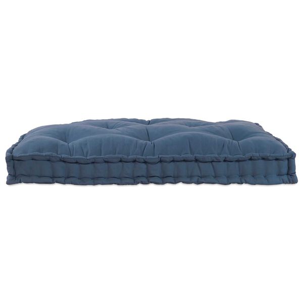 vidaXL Coussin de canap&eacute; Indigo 120 x 80 x 12 cm tissu