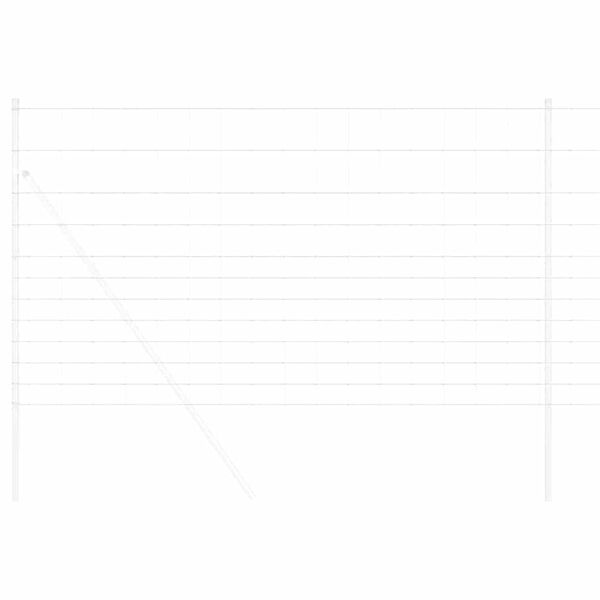 vidaXL Cl&ocirc;ture de prairie Argent&eacute; 25 x 1,4 m Acier galvanis&eacute;