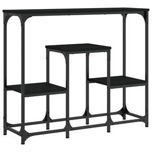 vidaXL Table console noir 89,5x28x76 cm bois d'ing&eacute;nierie