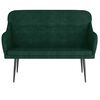 vidaXL Banc Vert fonc&eacute; 110x76x80 cm Velours