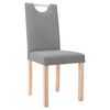 vidaXL Chaises &agrave; manger lot de 6 gris clair tissu