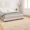 vidaXL Tapis en fausse Tafalla Beige 200 x 200 cm Polyester