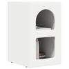 vidaXL Table de chevet 2 pcs Blanc 29,5 x 33,5 x 50 cm