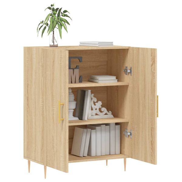 vidaXL Buffet ch&ecirc;ne sonoma 69,5x34x90 cm bois d'ing&eacute;nierie