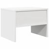 vidaXL Tables de chevet 2 pcs Blanc 40x30x30 cm Bois d'ingénierie