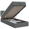 vidaXL Lit ottoman avec matelas Gris fonc&eacute; 80 x 200 cm Tissu