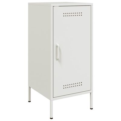 vidaXL Buffet blanc 36x39x79 cm acier laminé à froid