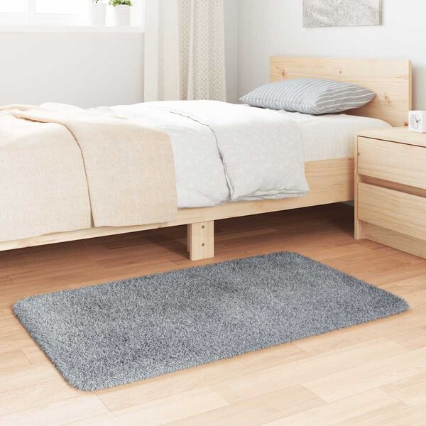 vidaXL Tapis Shaggy &agrave; poils longs NAVARRA gris clair 60x100 cm