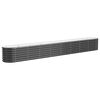 vidaXL Lit sur&eacute;lev&eacute; de jardin Acier galvanis&eacute; Anthracite