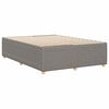 vidaXL Cadre de lit sans matelas taupe 140x200 cm tissu