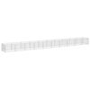 vidaXL Chenil Argent&eacute; 10 m&sup2; Acier