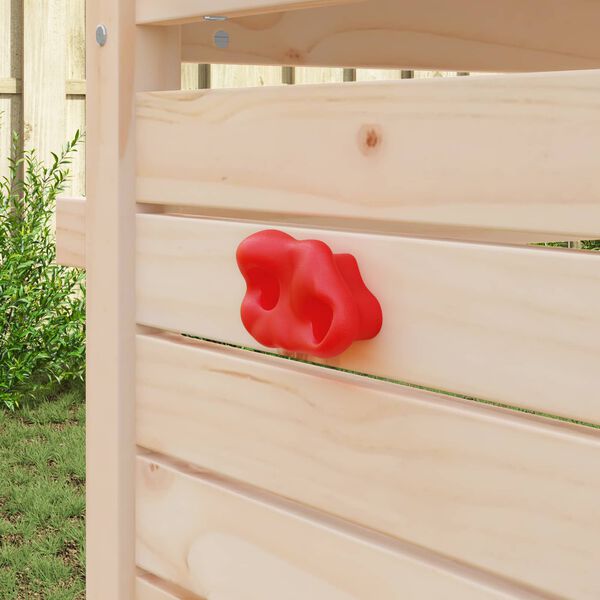 vidaXL Pr&eacute;hension d'escalade 2 pcs Rouge 100 x 67 x 43 mm PP