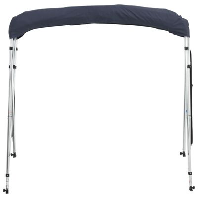 vidaXL Toit bimini à 4 arceaux parois en maille 243x(200-213)x137 cm