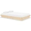 vidaXL Cadre de lit sans matelas bois massif