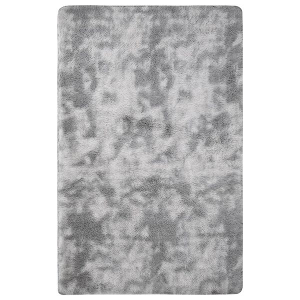 vidaXL Tapis &agrave; poils longs Gris 230x160 cm