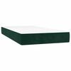 vidaXL Sommier &agrave; lattes de lit matelas LED Vert fonc&eacute; 80x200cm Velours