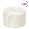 vidaXL Corde de travail Blanc 24 mm 50 m polypropyl&egrave;ne