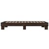 vidaXL Cadre de lit sans matelas ch&ecirc;ne marron 75x190 cm