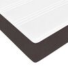 vidaXL Cadre de lit avec matelas Marron fonc&eacute; 140 x 200 cm tissu